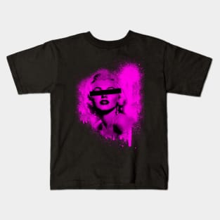 Marilyn Monroe Inspired Graffiti Design Kids T-Shirt